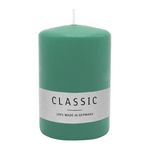 Stumpenkerze aus Paraffin, Smaragd, WENZEL, 80/60 mm, Brenndauer ca. 22h, selbstverlöschend