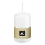 Stumpenkerze aus Paraffin, Weiß, Wiedemann, 100/58 mm, Brenndauer ca. 33h