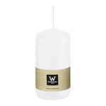 Stumpenkerze aus Paraffin, Weiß, Wiedemann, 130/68 mm, Brenndauer ca. 52h