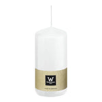 Stumpenkerze aus Paraffin, Weiß, Wiedemann, 200/78 mm, Brenndauer ca. 119h