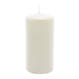 Stumpenkerze aus Paraffin, Wollweiß, WENZEL, 150/70 mm, Brenndauer ca. 56h, selbstverlöschend