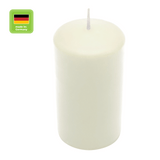 Stumpenkerze aus Paraffin, Wollweiß, WENZEL, 150/70 mm, Brenndauer ca. 56h, selbstverlöschend