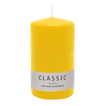 Stumpenkerze aus Paraffin, Zitrone, WENZEL, 120/80 mm, Brenndauer ca. 56h, selbstverlöschend