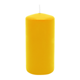 Stumpenkerze aus Paraffin, Zitrone, WENZEL, 150/70 mm, Brenndauer ca. 56h, selbstverlöschend