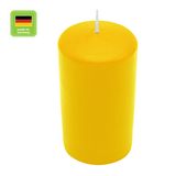 Stumpenkerze aus Paraffin, Zitrone, WENZEL, 150/70 mm, Brenndauer ca. 56h, selbstverlöschend