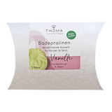 Badepralinen mit Sheabutter - Vanille, THOMA Naturseifen-Manufaktur, vegan, 2 Stück je 30 g, Körperpflege, Badekonfekt