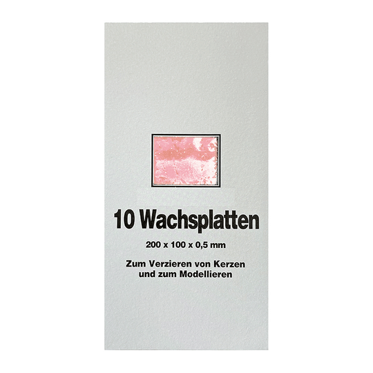 Wachsplatten Apricot, Zengerle, 200 x 100 x 0,5 mm, 10 St.