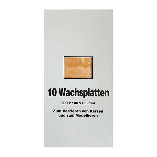 Wachsplatten Kamel, Zengerle, 200 x 100 x 0,5 mm, 10 St.