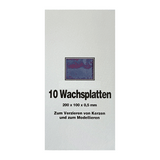 Wachsplatten Kobalt, Zengerle, 200 x 100 x 0,5 mm, 10 St.
