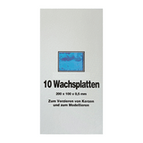 Wachsplatten Lichtblau, Zengerle, 200 x 100 x 0,5 mm, 10 St.