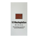 Wachsplatten Mocca, Zengerle, 200 x 100 x 0,5 mm, 10 St.
