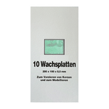 Wachsplatten Pastellgrün, Zengerle, 200 x 100 x 0,5 mm, 10 St.