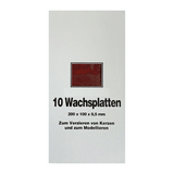 Wachsplatten Rotbraun, Zengerle, 200 x 100 x 0,5 mm, 10 St.