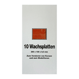 Wachsplatten Terracotta, Zengerle, 200 x 100 x 0,5 mm, 10 St.