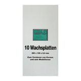 Wachsplatten Türkis, Zengerle, 200 x 100 x 0,5 mm, 10 St.