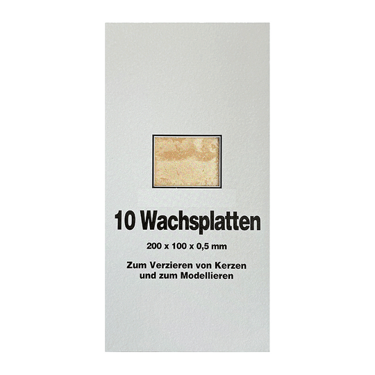 Wachsplatten Bronzegold, Zengerle, 200 x 100 x 0,5 mm, 10 St.