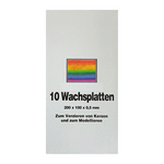 Wachsplatten Bunt bemalt, Zengerle, 200 x 100 x 0,5 mm, 10 St.