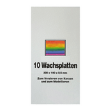 Wachsplatten Bunt bemalt, Zengerle, 200 x 100 x 0,5 mm, 10 St.