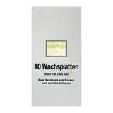 Wachsplatten Creme, Zengerle, 200 x 100 x 0,5 mm, 10 St.