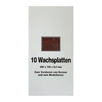 Wachsplatten Dunkelbraun, Zengerle, 200 x 100 x 0,5 mm, 10 St.