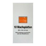 Wachsplatten Orange, Zengerle, 200 x 100 x 0,5 mm, 10 St.