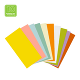 Wachsplatten Pastell sortiert, Zengerle, 200 x 100 x 0,5 mm, 10 St.