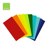 Wachsplatten Regenbogen sortiert, Zengerle, 200 x 100 x 0,5 mm, 10 St.