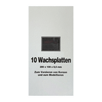 Wachsplatten Schwarz, Zengerle, 200 x 100 x 0,5 mm, 10 St.