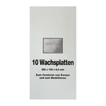 Wachsplatten Silber glänzend, Zengerle, 200 x 100 x 0,5 mm, 10 St.