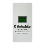 Wachsplatten Tannengrün, Zengerle, 200 x 100 x 0,5 mm, 10 St.