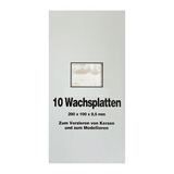 Wachsplatten Weiß, Zengerle, 200 x 100 x 0,5 mm, 10 St.
