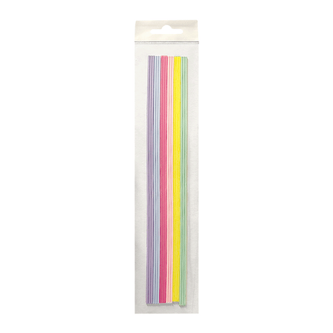 Wachsstreifen rund, 6 Pastellfarben, Zengerle, 2 x 230 mm, 18 St.