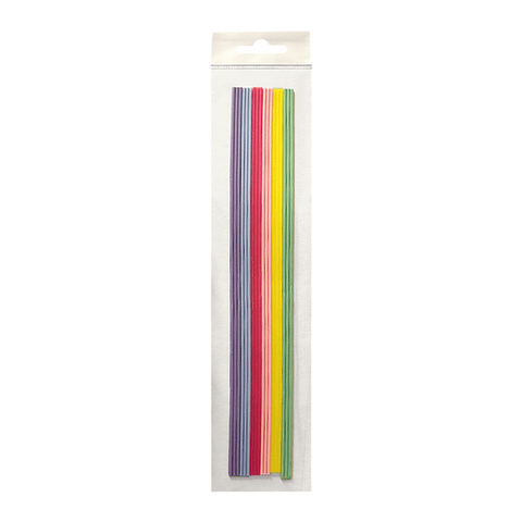 Wachsstreifen rund, 6 Regenbogenfarben, Zengerle, 2 x 230 mm, 18 St.