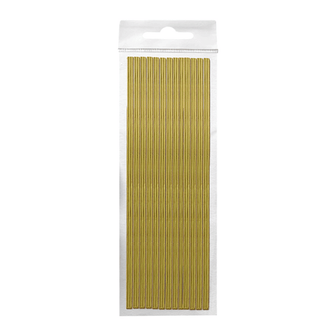 Wachsstreifen rund, Glanzgold, Zengerle, 1 x 220 mm, 40 St.