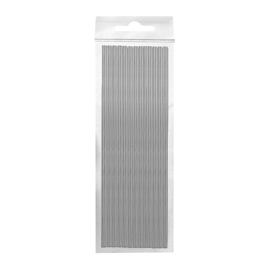 Wachsstreifen rund, Glanzsilber, Zengerle, 1 x 220 mm, 40 St.