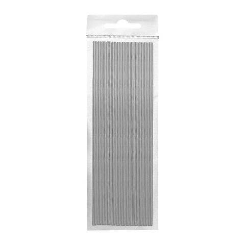 Wachsstreifen rund, Glanzsilber, Zengerle, 1 x 220 mm, 40 St.