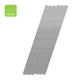 Wachsstreifen rund, Glanzsilber, Zengerle, 1 x 220 mm, 40 St.