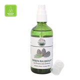 Zirben-Raumduft Zirmquell, mit Bio-Zirbenöl, Ovis Schafmilchseife, 100% natürlich, mit naturreinen ätherischen Ölen, 100 ml, Raumspray
