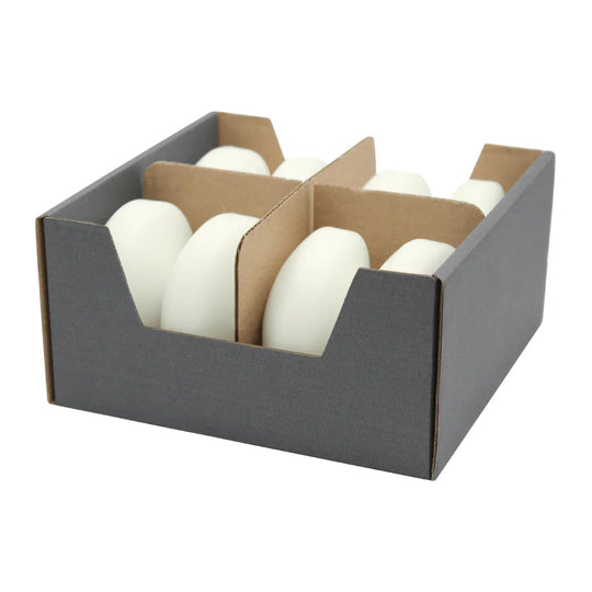 Schwimmkerzen groß, Elfenbein, 80/40 mm, WENZEL, Brenndauer ca. 8h, 8 Stück