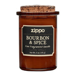 ZIPPO Duftkerze im Glas, Spirit Candle, Bourbon & Spice, mit Naturkorkdeckel, Brenndauer ca. 35h
