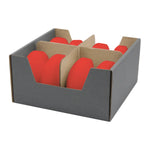 Schwimmkerzen groß, Rubin, 80/40 mm, WENZEL, Brenndauer ca. 8h, 8 Stück