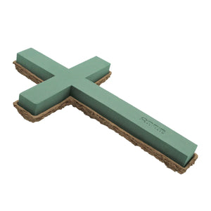 Steckschaum-Kreuz, OASIS® BIOLIT®, ca. 53x33x6 cm, Lieferumfang 2 Stück, Grabschmuck, Grabdekoration