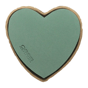 Steckschaum-Herz, OASIS® Biolit®, 25x28x4 cm, Lieferumfang 4 Stück