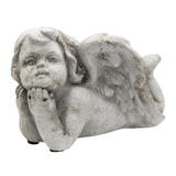 Engel liegend, ca. 13x10x9 cm, dekorativ in Antik-Optik, Grabschmuck, Grabdekoration - luterna.de