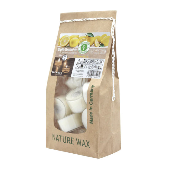 Duftteelichter Citronella, WENZEL, 24/38 mm, Brenndauer ca. 7h, Beutel mit 18 Stück