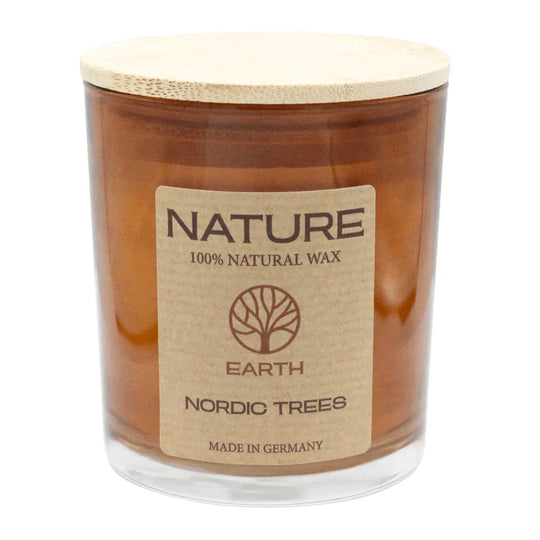 NATURE Duftkerze im Glas, Nordic Trees, WENZEL, 85/70 mm, Brenndauer ca. 28h