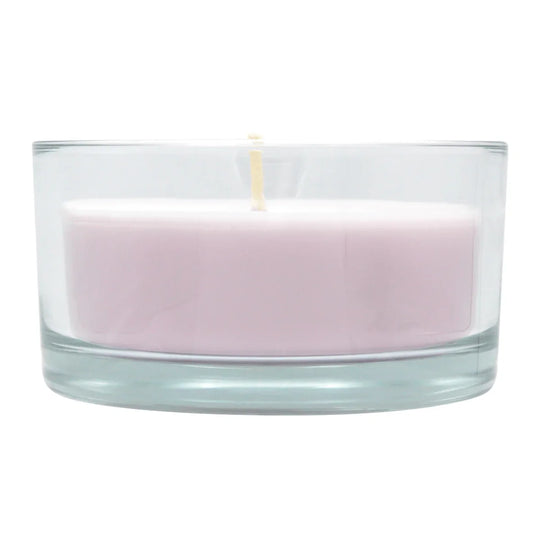 Glasschale Outdoor mit Dochtkerze, Outdoor-Kerze, Antikrosa, WENZEL, 150/80 mm, Brenndauer ca. 20h