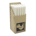 Stabkerzen aus Paraffin, 250/22 mm, Elfenbein, KERZENFARM HAHN, Brenndauer ca. 12h, 25 Stück pro Verpackung