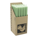 Stabkerzen aus Paraffin, 250/22 mm, Salbei, KERZENFARM HAHN, Brenndauer ca. 12h, 25 Stück pro Verpackung