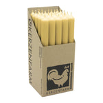 Stabkerzen aus Paraffin, 250/22 mm, Karamell, KERZENFARM HAHN, Brenndauer ca. 12h, 25 Stück pro Verpackung